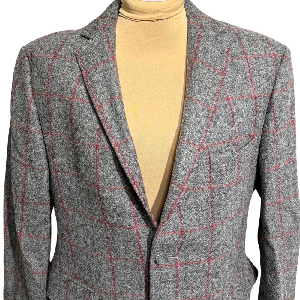 Boden Yorkshire Tweed Blazer Brompton Fit Wool Jacket Windowpane Check Men's 40R